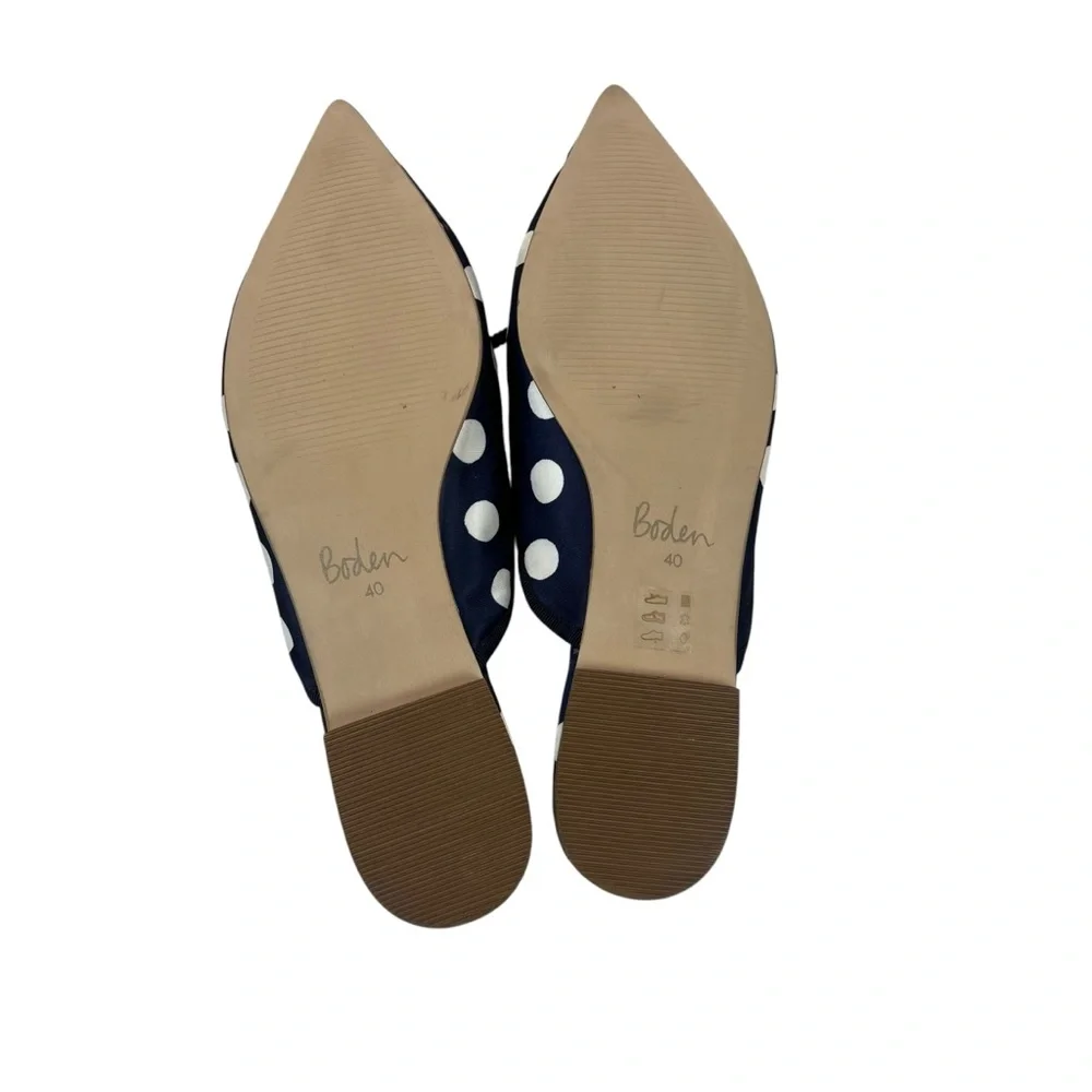 Boden Polka Dot Pointed Toe Slip On Flats - Picture 9 of 12